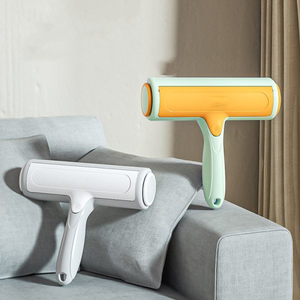 Two-way Roller Hair Removal Brush Sticky Scratch Automatic Cleaning Pet Hair Remover - Image 5