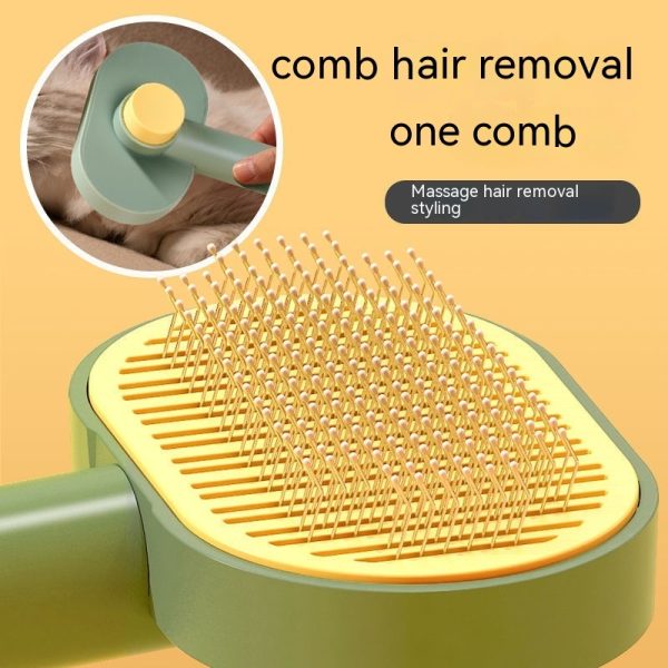 Cat Hair Floating Comb Brush - Professional Pet Grooming Tool for Dogs, Hair Removal & Massage, Durable Plastic - Image 9