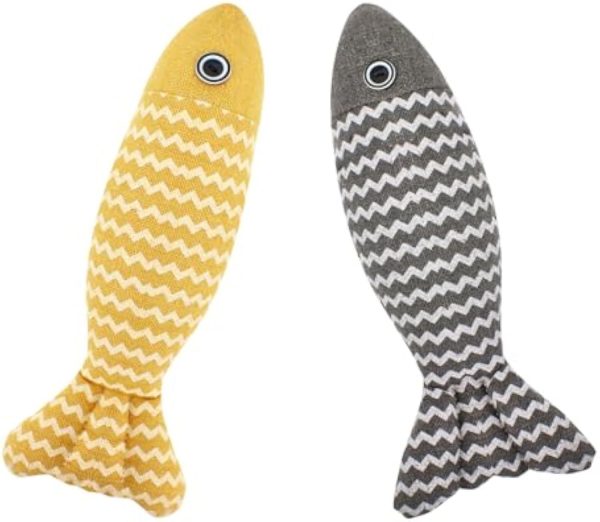 3 Pcs Catnip Toys Fish - Self Play Interactive Catnip Cat Toys for Indoor Cats & Kittens, Exercise Kicker Toys - Image 6