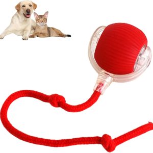 Interactive Cat Ball Toy (2 Pack), Cat Rotating Ball Toy for Indoor Cats, Automatic Moving Cat Balls, 360° Automatic Rolling Ball Toy Electric Balls for Dog/Cat