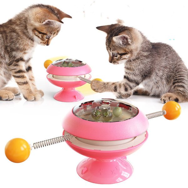 Rotatable Cat Toys with Catnip - Multi-Functional Interactive Training Toys for Cats & Kittens - Image 5