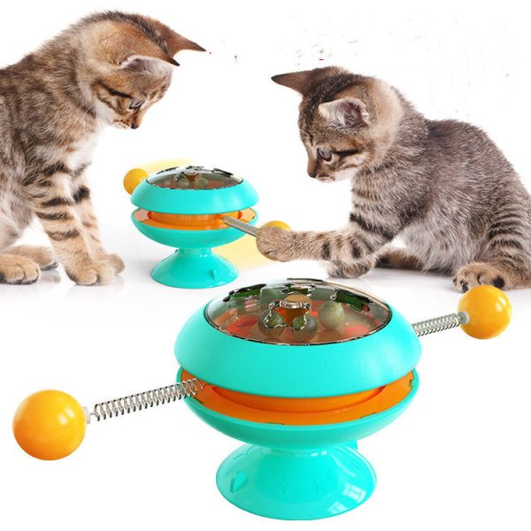 Rotatable Cat Toys with Catnip - Multi-Functional Interactive Training Toys for Cats & Kittens - Image 4