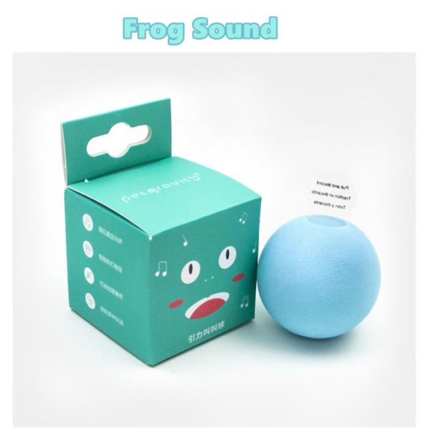 Interactive Intelligent Smart Touch Sound Ball Cat Toys, Catnip Cat Training Toy, Pet Play Ball, Pet Squeaky Cat Toy, Yellow eva Material - Image 6