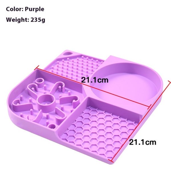 Pet Slow Feeding Bowl - Anti-Choke Silicone Food Bowl for Dogs & Cats, Durable Mealtime Solution for Pets - Image 2