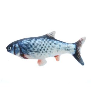 Simulation Electric Cat Fish Toy - Realistic Moving Fish with 3 Swing Modes, Plush & Catnip-Friendly, 30cm