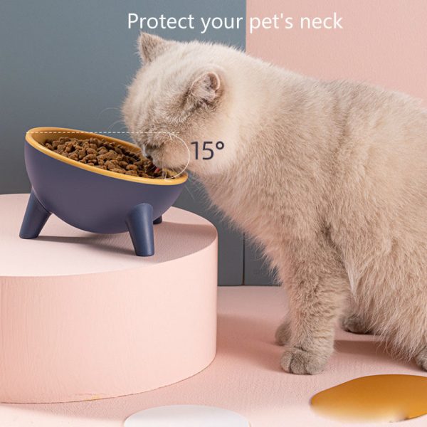 Bikuu Cat and Dog Bowl with Stand – 15° Tilt Design, Anti-Spill, Large Capacity, Food-Grade PET Material, Durable Pet Feeder - Image 6