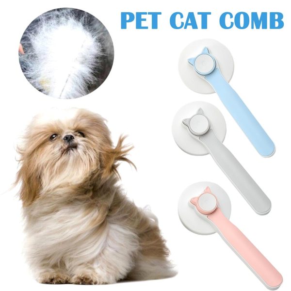 Cat Grooming Brush - Self Cleaning Slicker Brush for Dogs & Cats, Stainless Steel Pet Hair Remover, Detangling Comb for Long & Short Hair, Waterproof & Anti-Slip Design - Image 6