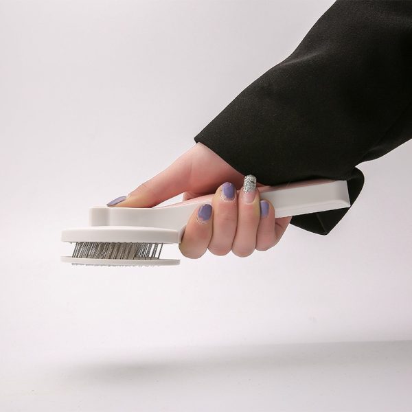 Cat Grooming Brush - Self Cleaning Slicker Brush for Dogs & Cats, Stainless Steel Pet Hair Remover, Detangling Comb for Long & Short Hair, Waterproof & Anti-Slip Design - Image 10