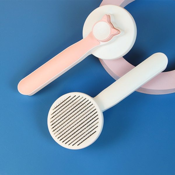 Cat Grooming Brush - Self Cleaning Slicker Brush for Dogs & Cats, Stainless Steel Pet Hair Remover, Detangling Comb for Long & Short Hair, Waterproof & Anti-Slip Design - Image 8