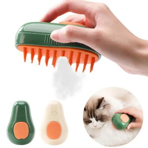 Teenyyou Cat Steam Brush For Dog and Cat, Steamer Brush For Massage, Pet Hair Cleaner Brush For Cats Dog, Cat Grooming Eliminate Flying Hair and Tangled Hair