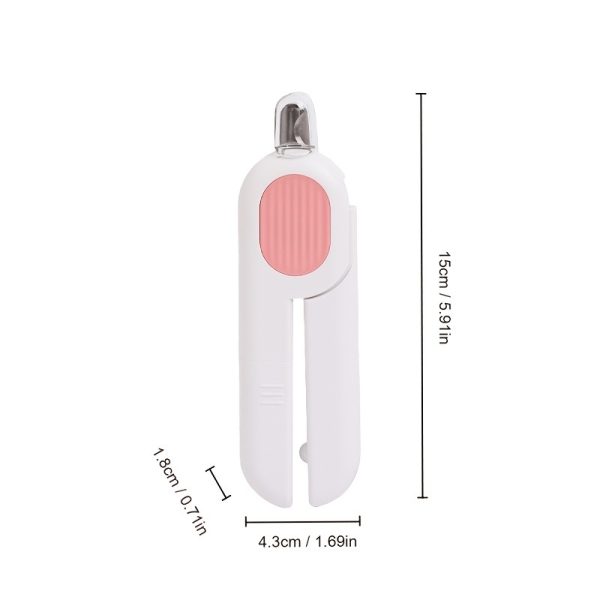 Pet Nail Trimmers With LED Light, Circular Cut-hole Cat Paw Cutter Dogs Nail Cutter Avoid Excessive Cutting - Image 2