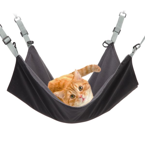 Small Cat and Dog Hanging Hammocks, Four Seasons uses with Plush and Waterproof Nylon Layer For Hanging Pet Supplies Pet Products - Image 5