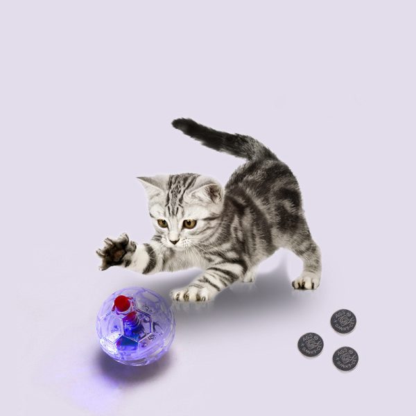 Glowing Transparent Plastic Cat Dog Toy Ball - Interactive GlowBalls for Pets, Durable & Safe Fun Training Toy for Cats and Dogs
