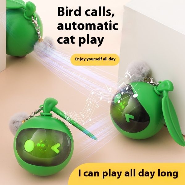 Automatic Cat Ball Toy with LED Lights, 2.5in Electric Pet Ball, Obstacle Avoidance, Motion-Activated, Plastic ABS+PC - Image 2