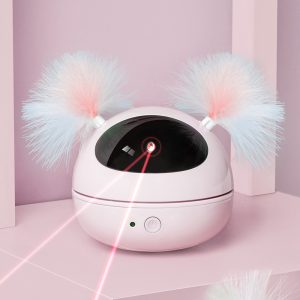 Automatic Electric Cat Toy - Robot Bag Laser Tease Toy for Cats, ABS Material