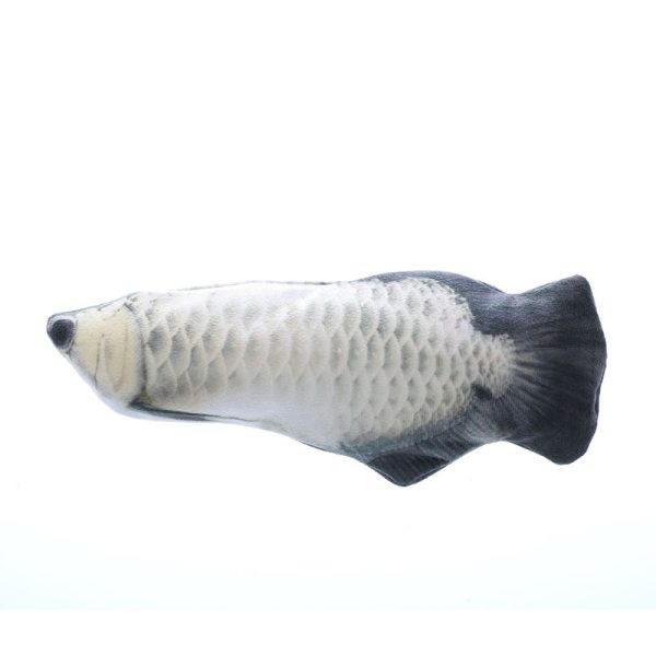 Simulation Electric Cat Fish Toy - Realistic Moving Fish with 3 Swing Modes, Plush & Catnip-Friendly, 30cm - Image 10