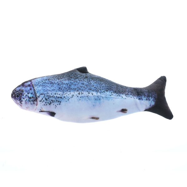 Simulation Electric Cat Fish Toy - Realistic Moving Fish with 3 Swing Modes, Plush & Catnip-Friendly, 30cm - Image 7