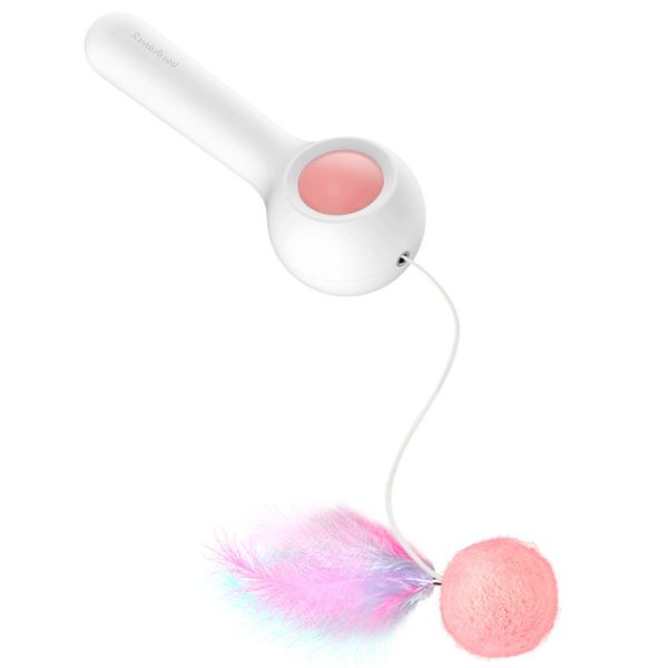 Gravity Funny Cat Stick Toy - Interactive Cat Feather Wand with Bell, Durable & Safe Cat Teaser Toy for Indoor Cats - Image 5