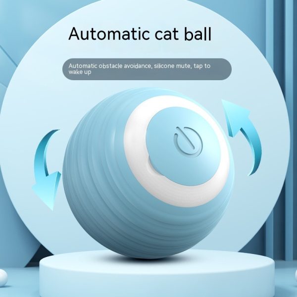Automatic Moving Bouncing Rolling Cat Ball, Smart Cat Toy Ball Self-Moving Kitten Toy For Indoor Cat Kitten - Image 9