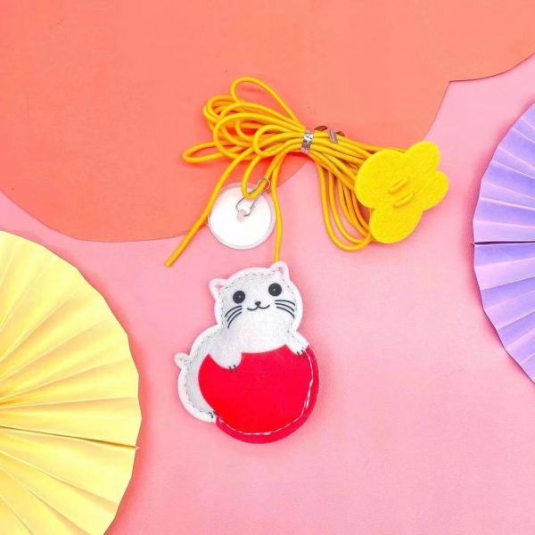 PIMTAACO 3PCs Cat Toys Set, Interactive Swing Cat Toy with Feather, Elastic Rope, and Telescopic Hanging Fun for Cats - Image 6