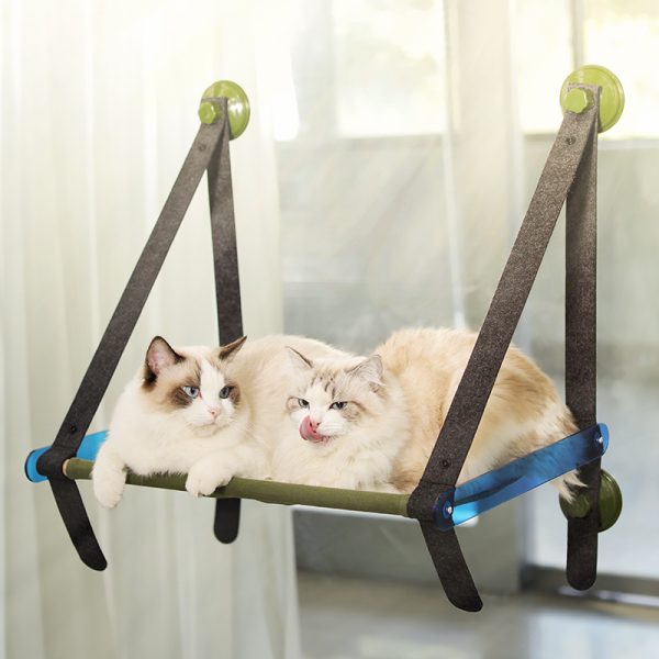 Cat Hammock, Pet Bed Cat Hanging Litter Suction Cup Type Window Sill Cat Swing - Image 3