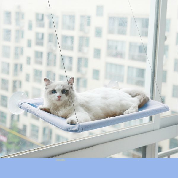 Hanging Cat Window Hammock – Cat Bed with Oxford Fabric, Easy Install & Strong Suction Cups - Image 3