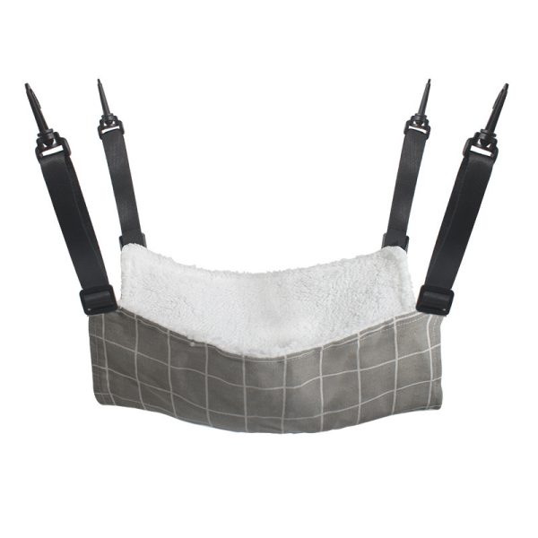 Lamb Fleece Cat Hanging Bed - Durable Winter Hammock for Cats & Kittens, Adjustable Straps, Soft Plush Lining, Multiple Sizes & Patterns - Image 7