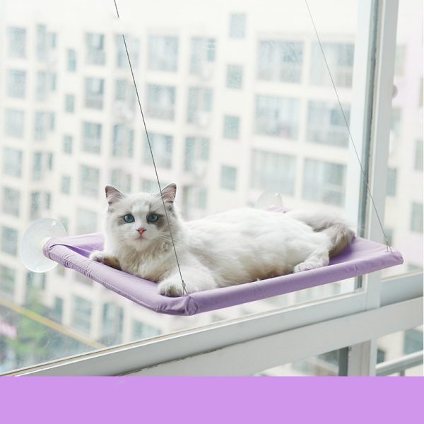 Hanging Cat Window Hammock – Cat Bed with Oxford Fabric, Easy Install & Strong Suction Cups