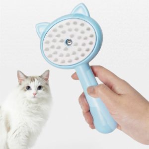 Cat Ear Pet Hair Removal Brush, Electric Floating Brush for Dogs, TPR/PP Material, Easy Grooming Tool