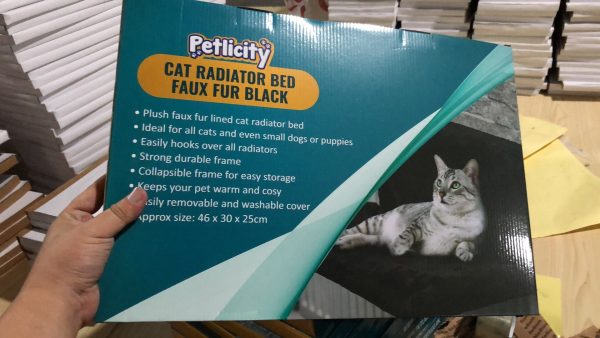 Cozy Plush Cat Hammock Bed - Soft & Comfortable Hanging Cat Bed, 46x30x25cm, Perfect for Indoor Cats, Durable & Easy to Install - Image 8