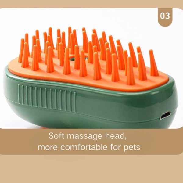 Cat Steam Brush, Avocado Shape Hair Brush for Cat & Dog, Pet Brush Massager Steaming Spray Massaging Comb, Steamy Cat Brush, Flyaway Hair Prevention Cat Grooming Brush, - Image 8