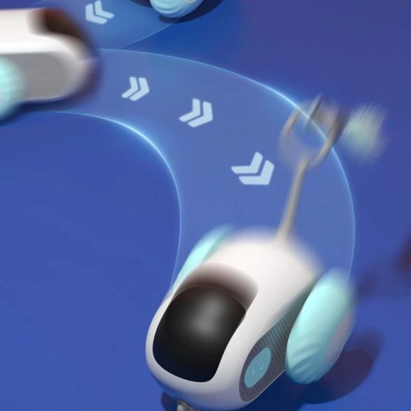 Remote Control Interactive Cat Car Toy USB Charging Chasing Automatic Self-moving, Remote Smart Control Car Interactive Cat Toy - Image 3