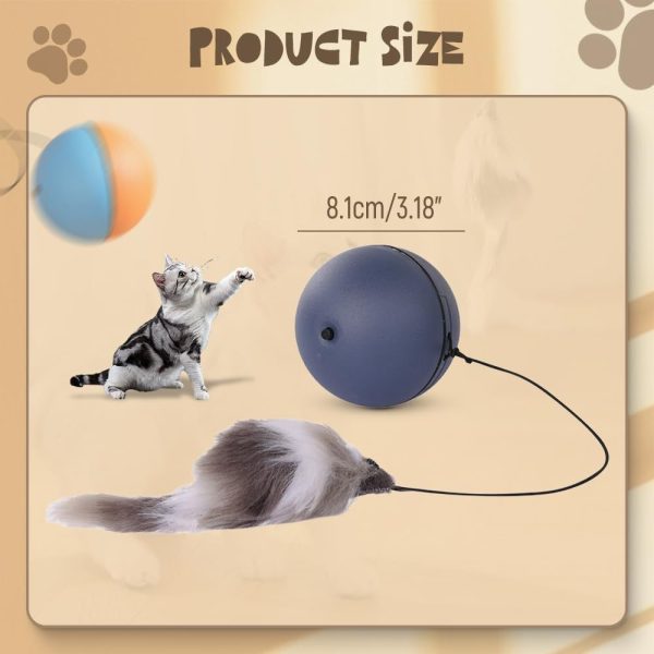 Interactive Cat Ball Toy - Automatic Self-Rolling Electric Pet Toy for Indoor Cats & Dogs, Motion Activated, Safe & Durable - Image 8