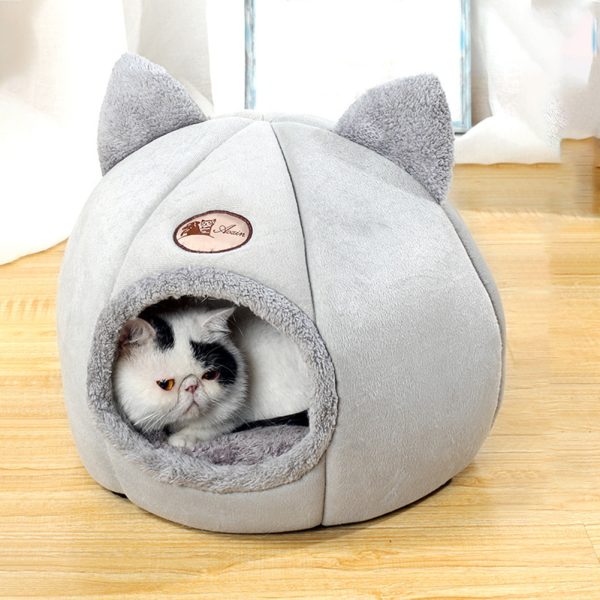 Winter Nest for Cats - Warm, Cold-Proof, Fully Enclosed Cat Sofa Bed, Large Size, Cozy Home Pet Bed for Indoor Cats (Copy) - Image 2