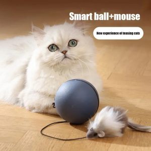 Cat Smart Moving Ball Toy, Auto Rotating Intelligent Ball, Battery-Operated Interactive Cat Toy for Indoor Cats, Automatic Moving Smart Ball Toy