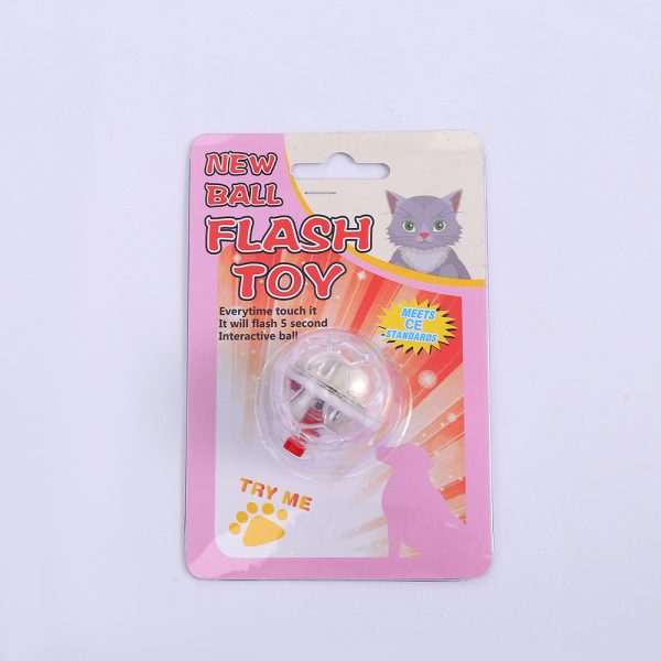 Glowing Transparent Plastic Cat Dog Toy Ball - Interactive GlowBalls for Pets, Durable & Safe Fun Training Toy for Cats and Dogs - Image 3