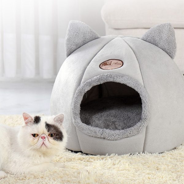 Winter Nest for Cats - Warm, Cold-Proof, Fully Enclosed Cat Sofa Bed, Large Size, Cozy Home Pet Bed for Indoor Cats (Copy) - Image 10