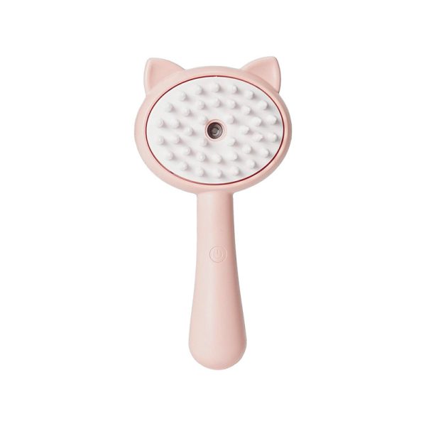 Cat Ear Pet Hair Removal Brush, Electric Floating Brush for Dogs, TPR/PP Material, Easy Grooming Tool - Image 2