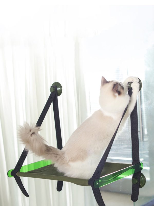 Cat Hammock, Pet Bed Cat Hanging Litter Suction Cup Type Window Sill Cat Swing - Image 2