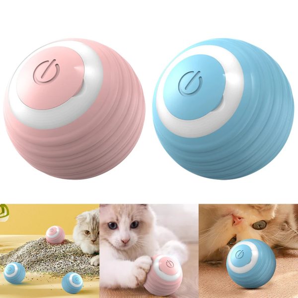 Automatic Moving Bouncing Rolling Cat Ball, Smart Cat Toy Ball Self-Moving Kitten Toy For Indoor Cat Kitten - Image 4