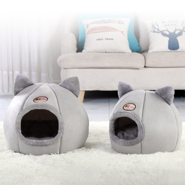 Winter Nest for Cats - Warm, Cold-Proof, Fully Enclosed Cat Sofa Bed, Large Size, Cozy Home Pet Bed for Indoor Cats (Copy) - Image 4