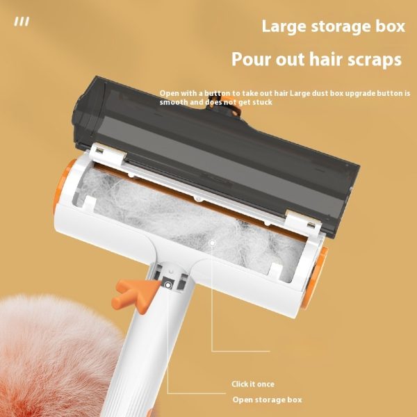 2 in 1 Pet Hair Removal Roller - Portable, Washable, Multifunctional Hair Removal Brush for Clothes, Furniture, White - Image 8