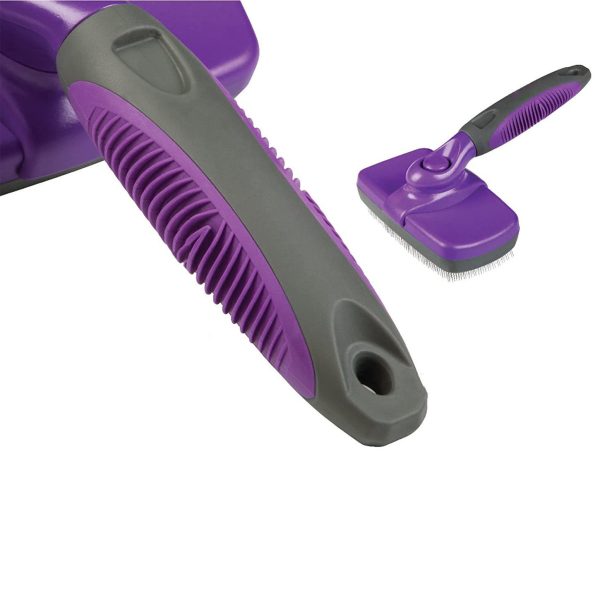 Self-Cleaning Slicker Brush for Pets - Easy Grooming Tool with Ergonomic Handle, Removes Loose Hair - Image 4