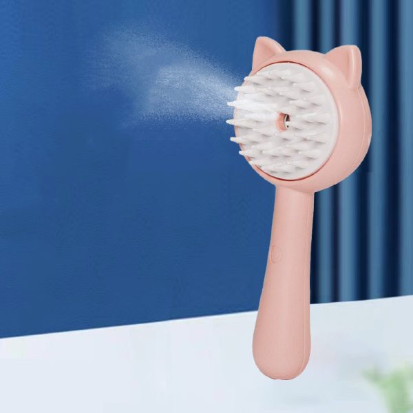 Cat Ear Pet Hair Removal Brush, Electric Floating Brush for Dogs, TPR/PP Material, Easy Grooming Tool - Image 3