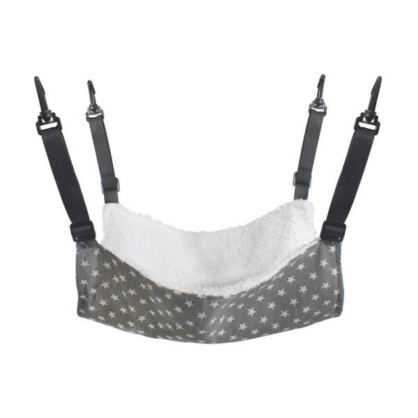 Lamb Fleece Cat Hanging Bed - Durable Winter Hammock for Cats & Kittens, Adjustable Straps, Soft Plush Lining, Multiple Sizes & Patterns - Image 3