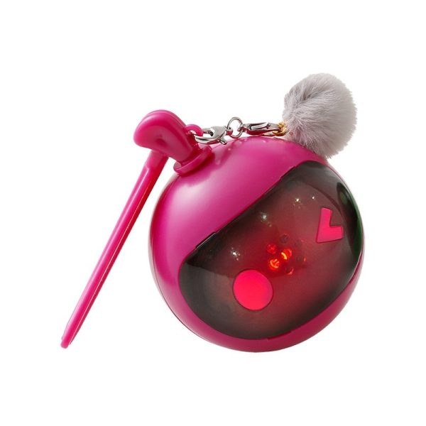 Automatic Cat Ball Toy with LED Lights, 2.5in Electric Pet Ball, Obstacle Avoidance, Motion-Activated, Plastic ABS+PC
