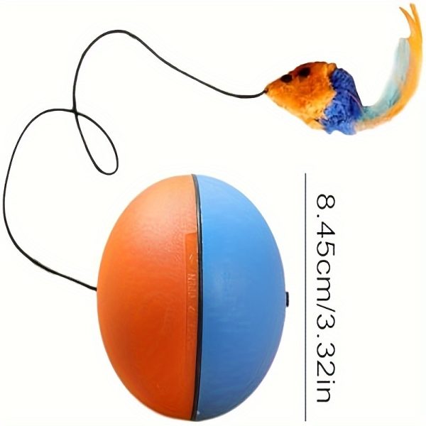 Interactive Cat Toy Ball with Plush Mouse, Fun Exercise Toy for Cats - Image 7
