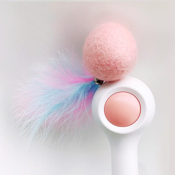 Gravity Funny Cat Stick Toy - Interactive Cat Feather Wand with Bell, Durable & Safe Cat Teaser Toy for Indoor Cats - Image 2