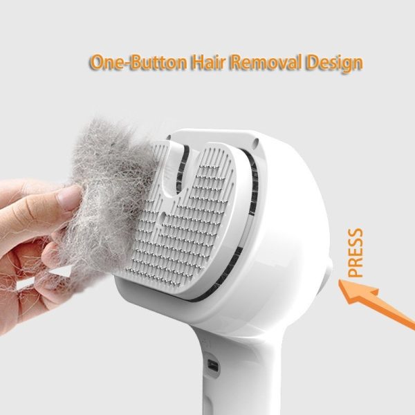 Self-Cleaning Pet Hair Remover Brush for Dogs & Cats – Built-in Mist Humidifier, Dematting Comb, Grooming Tool for All Breeds - Image 6