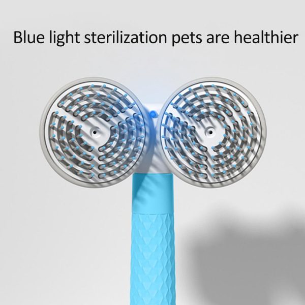 Double-Headed Cat & Dog Slicker Brush with Negative Ion, Self-Cleaning, Gentle Pet Hair Removal Tool for Grooming & Deshedding - Image 5